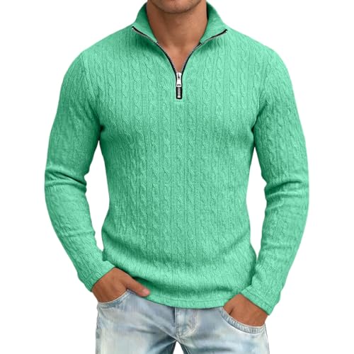 Sweat zippé homme manches longues avec broderie et coupe ajustée