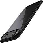 JETech Case for iPhone 17 6.3-Inch, Shockproof Phone Bumper Cover, Solid Color Matte TPU Frame, Anti-Scratch Clear Back (Mist Blue)