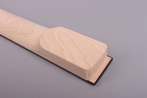 Miniatura 7 de Yinfente Reemplazo de cuello de guitarra eléctrica sin terminar 24 trastes de 25.5 pulgadas de madera de arce diapasón