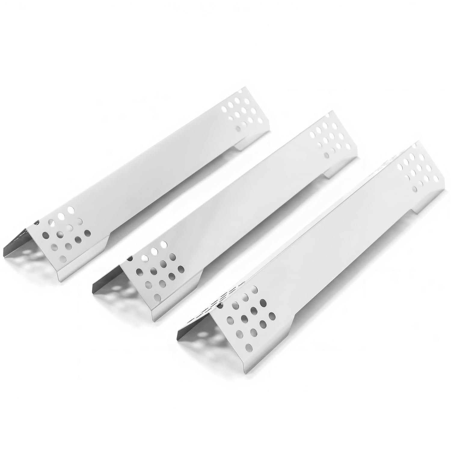 40.2 x 7.7cm Brennerabdeckung Heizplatte für Rösle Videro G3, G3-S, G3-S Nero, Vario+,Edelstahl Flavorizer Bars Flammenverteiler für Rösle Videro G2, G4, G6 Serie und Sansibar Brennerschutz, 3 Stück