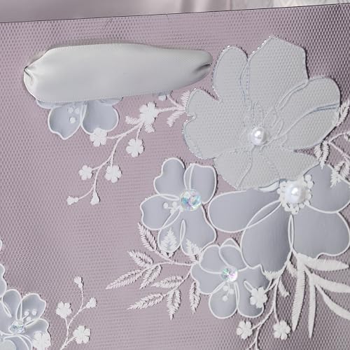 Image of Papyrus 13 inch Large Gift Bag (Floral Lace) for Weddings, Bridal Showers, Engagement, Anniversaries and All Occasions (1 Bag)