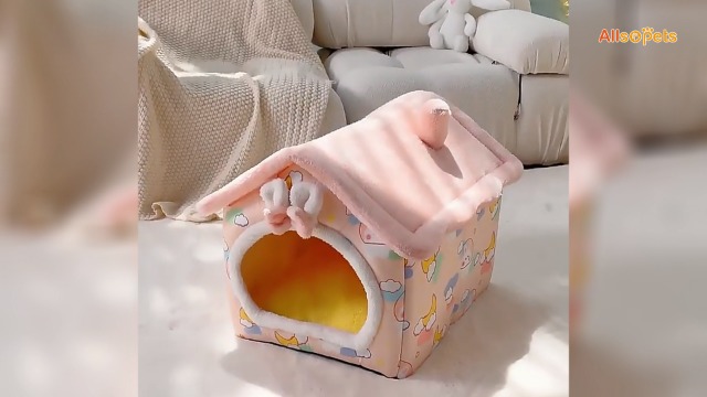 ALLSOPETS Kattengrot bed, indoor hondenhuis nest voor katten puppy's ALLSOPETS Kattengrot bed, indoor hondenhuis nest voor katten puppy's