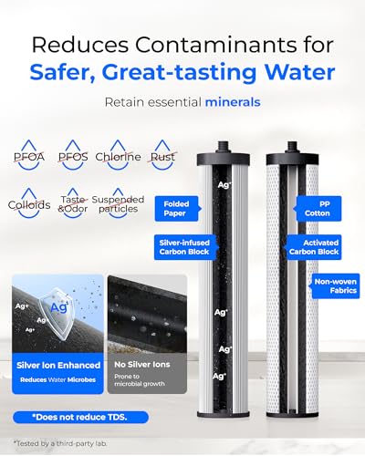 Image of Waterdrop CTF-09 Dual-Stage Silver Ions Water Filter for Sink Faucet