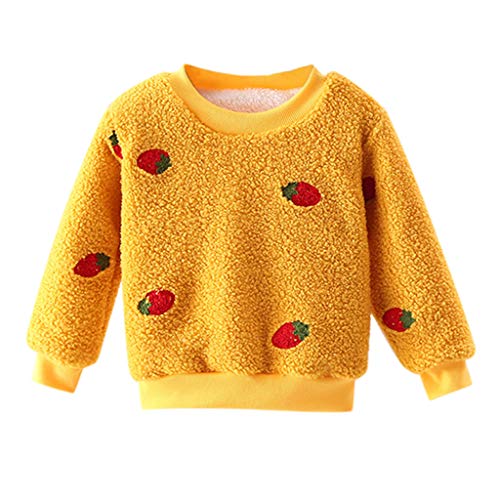 SSUPLYMY Baby Tops Newborn Toddler Kids Boy Girl Thick Pullover Sweatshirt Tops Warm Clothes Outfits Sweater Dress Kids Christmas Jumper Children Winter Round Neck Warm Comfortable Breathable Soft