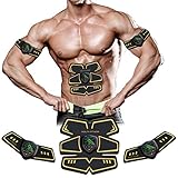 【Was Ist Die EMS?】 EMS (Elektrische Muskel Stimulation) wird durch aktuelle Stimulation, Signal direkt an Muskeln senden, und Muskel Bewegung fördern. Es ist eine gesunde Fitnessgerät-Technologie, welche die Muskelbewegung anregt. Und dieses Gerät kann Ihnen dabei helfen Fett zu verlieren, Muskeln aufzubauen und Ihre Figur auf eine sehr schnelle und einfache Art und Weise zu formen. Geeignet für die meisten Menshen wie Fettanfällige Menschen, Hausfrau, Sportfan, Weißkragenarbeiter.
