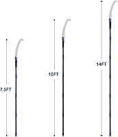 Vista 7 de FLY HAWK Sierra de poste, sierras de poste de 90 pulgadas para recortar árboles, recortadora de árboles, poste de pie, poda, hoja de sierra, barra