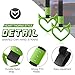 Fabbay 2 Pieces Heart Handle Keychains Car Accessory Heart Hand Strap Drift Charm for Car Interior Exterior Decoration(Green,Devil Style)