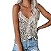 Camisetas de Mujer ，Verano Mujeres Moda Slim Fit Camisetas de Tirantes con Estampado de Serpiente Gasa Cabestro con Eslinga Tanque Tops Chaleco Camiseta Blusa Crop Tops riou