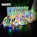 Lalapao Christmas Rope Lights 120 LED Battery Operated Xmas Fairy String Lights Waterproof Outdoor lights decorations Timer Decor for Tree Indoor Garden Patio Lawn Holiday Wedding Party (Multi Color)