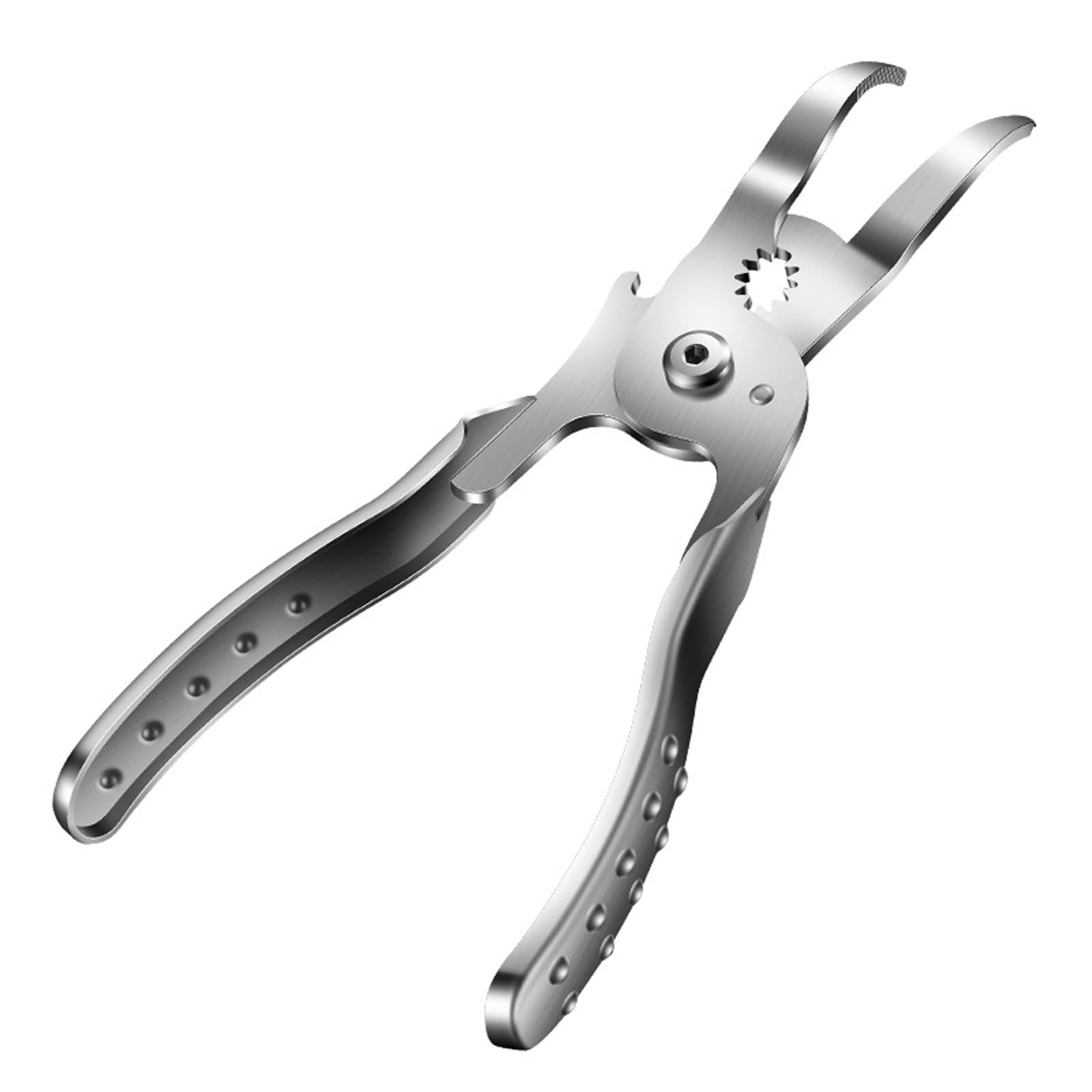 Manual Chicken Feet Prep Pliers, 304 Stainless Steel Deboning Tool with Curved Grip Arms, Serrated Notch, and 2 in 1 Kitchen Prep Use Chicken Feet Deboning Pliers Stainless Steel Kitchen Tool Poultry