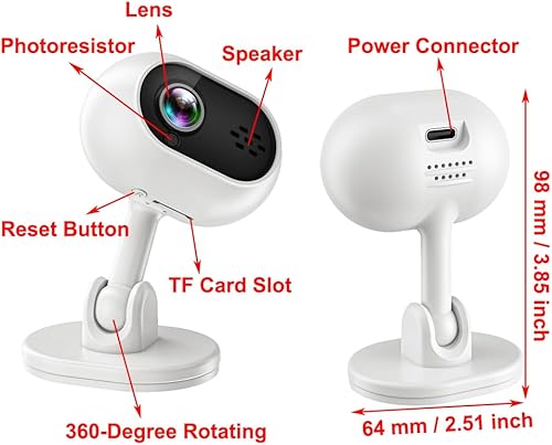Miniatura 3 de Cámara de intercomunicación de voz IP Wifi 1080P, Cámara interior de acción de seguridad, Dispositivo de visión nocturna Mini vigilancia, 1080P WIFI