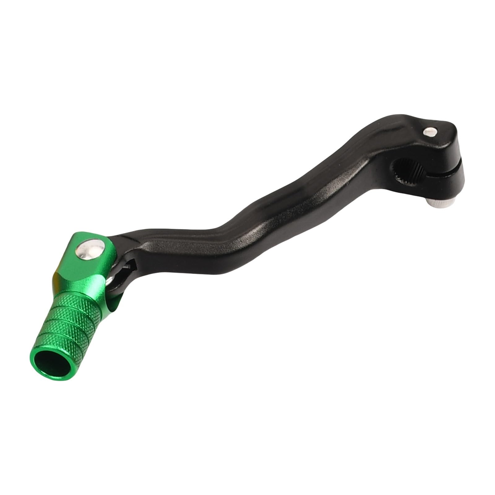 FESFOC CNC Folding Aluminum Gear Shift Lever for Kayo NC 125 150 200 ATV Dirt Bike Pit Bikes Motocross Enduro(Black Green)