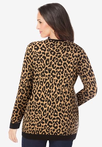 Jessica London Women's Plus Size Fine Gauge Cardigan2