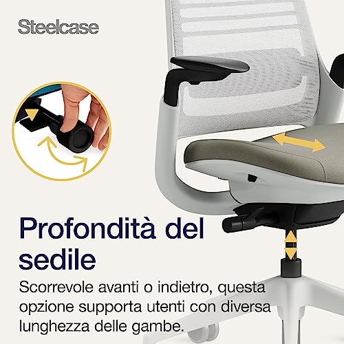 Sedia da ufficio ergonomica Series 1 con supporto lombare LiveBack, braccioli 4D, poggiatesta regolabile Truffle; Prodotto in Europa - Sedia gaming - Immagine 6