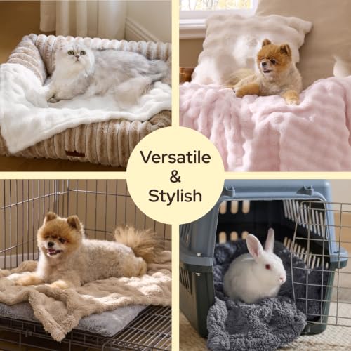 Bedsure Premium Bubble Dog Blanket for Small Dogs Puppy Cats 3 Pack 23×16" - image 3