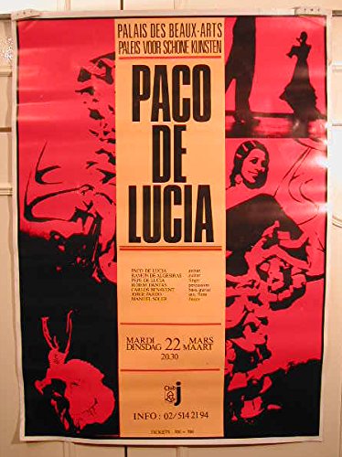 Paco De Lucia poster flamenco grand format 61x86cm pour studio