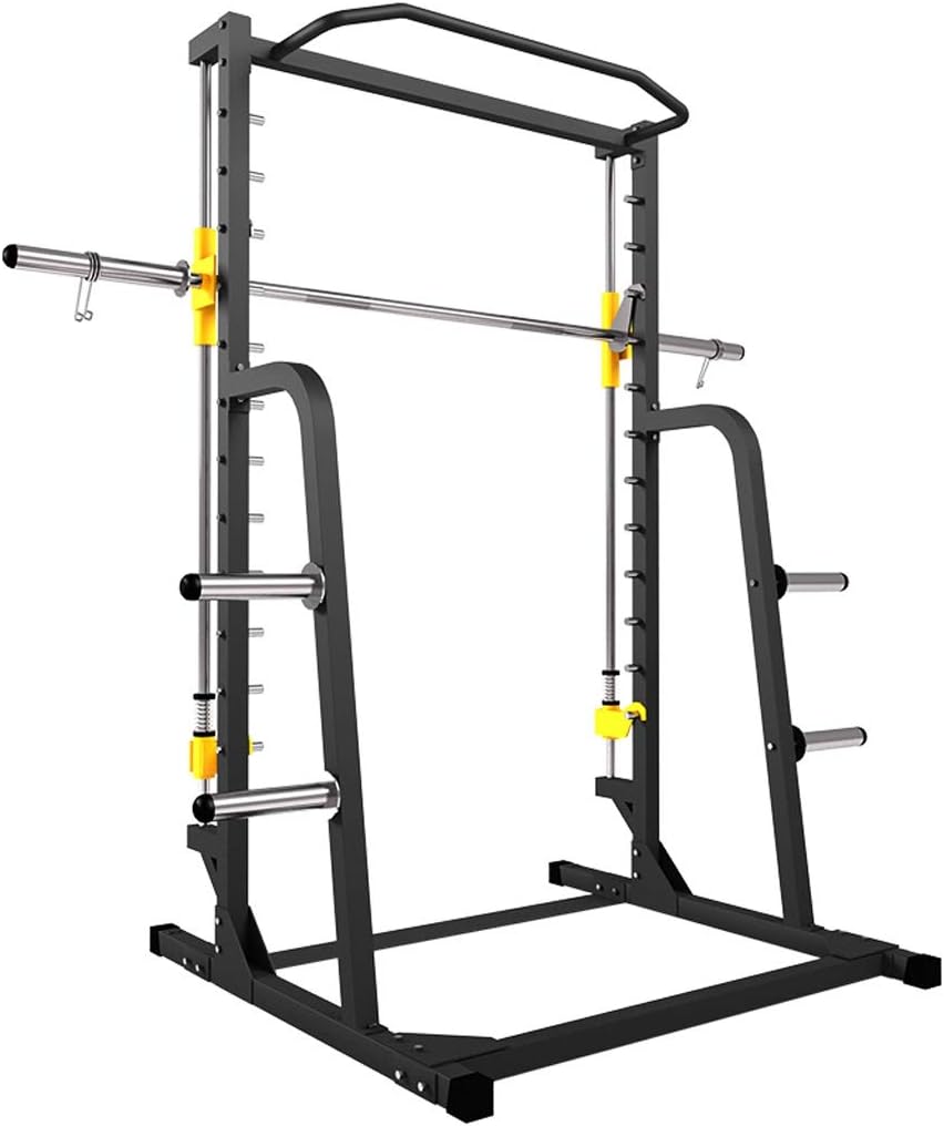 Fitness Power Rack Pull-ups Indoor Horizontal Bar Home Multi-function Adjustable Parallel Bars Bench Press Squat Rack Fitness Equipment Squat Cage Home Gym