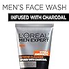 L'Oreal Men Expert Hydra Energetic Facial Cleanser with Charcoal for Daily Face Washing, Mens Face Wash, Beard and Skincare for Men, 5 fl. Oz