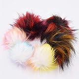 Größe: Jeder Bommel misst 8 cm im Durchmesser, groß genug, um Ihre Häkelmütze zu dekorieren.