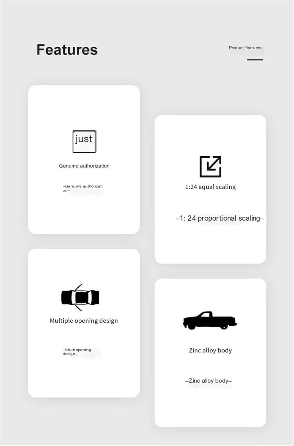 1:24 1993 454ss Pickup Truck Transporter Simulation Alloy car Model(1993 454ss Pickup Black)