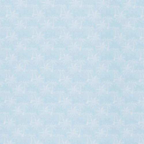 Greg Norman Freedom Micro Pique Palm Print Polo - G7S23K486-441 - Misty Blue - L #TOP2