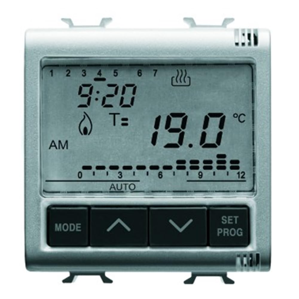 Gewiss Gw14703 thermostat encastrable LCD Titanic régulateur thermique