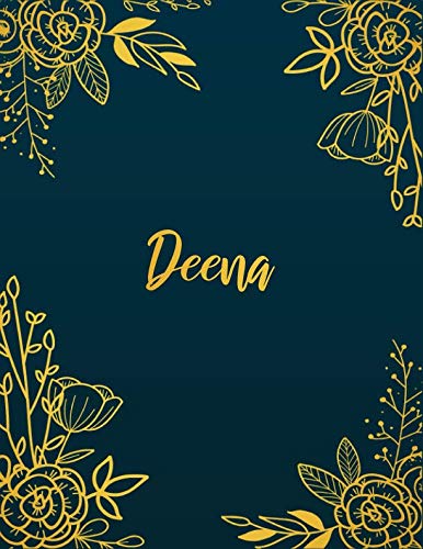 Deena: Personalized Name Notebook/Journal Perfect Gift For Women & Girls 100 Pages A4