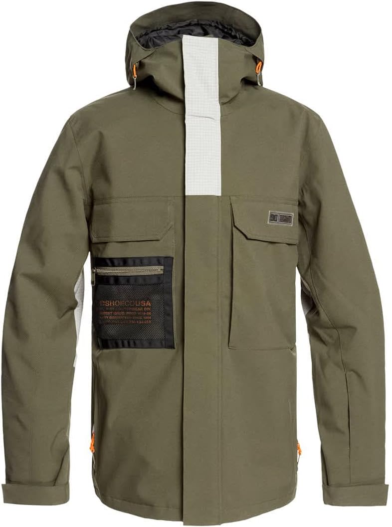 DC Defiant Men's Snowboarding Jackets - Olive Night/Medium