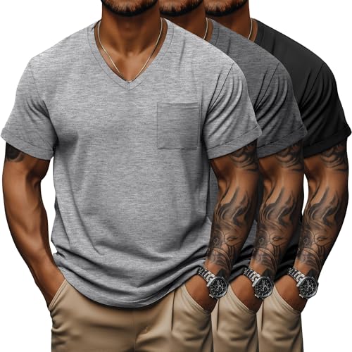 T-shirt basique col en V homme Neer en coton pour éviter la transpiration