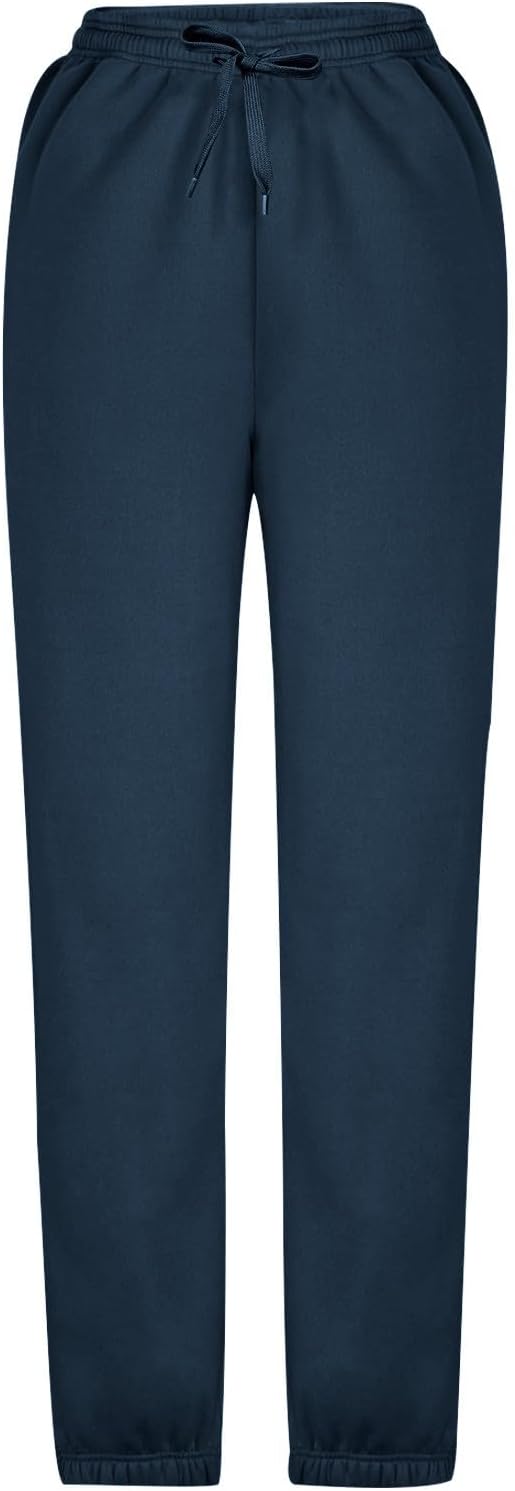Women's Cinch Bottom Sweatpants Casual High Waisted Pockets Joggers Sport Workout Active Baggy Lounge Trousers