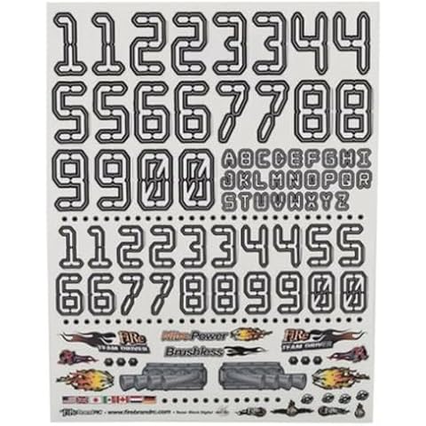 FireBrand RC • Decal Sheet: NUMB3RS (Digital) White Cover