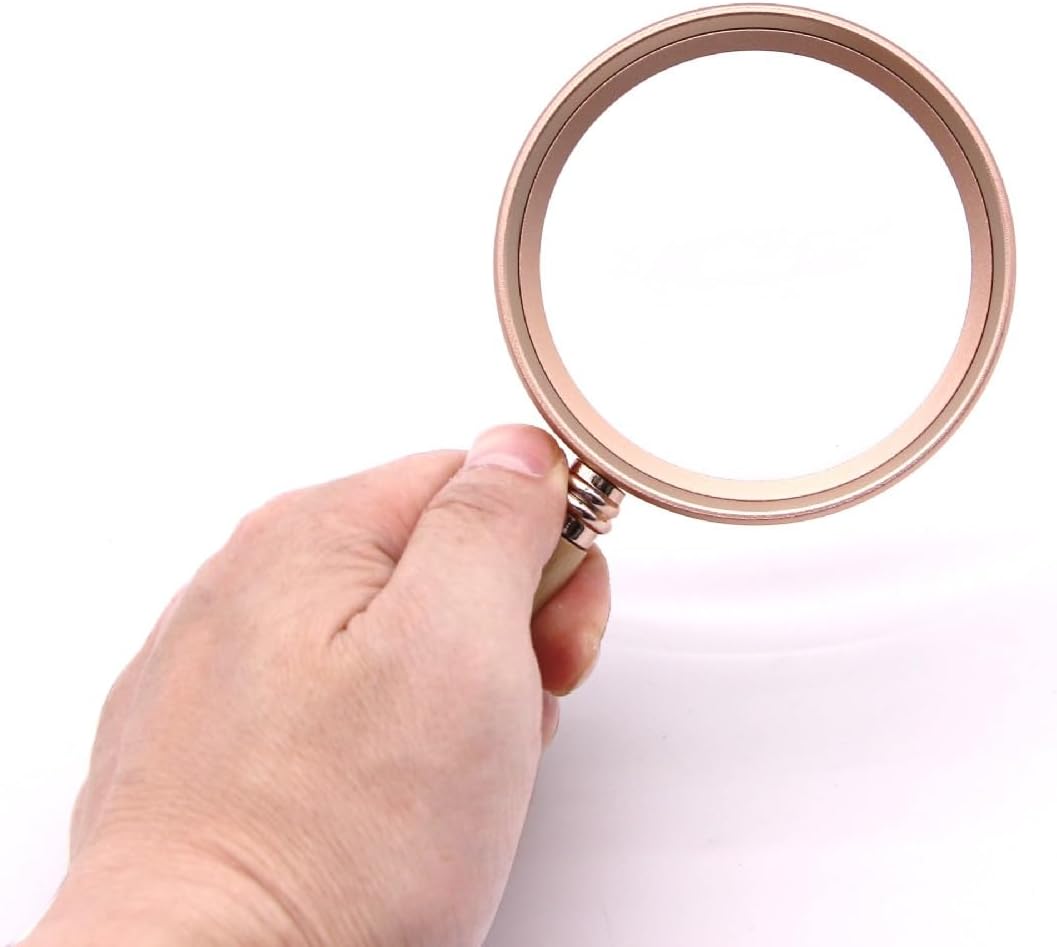 Magnifying Glass10X 15X 20X Loupes Lens Handle Magnifier for Reading