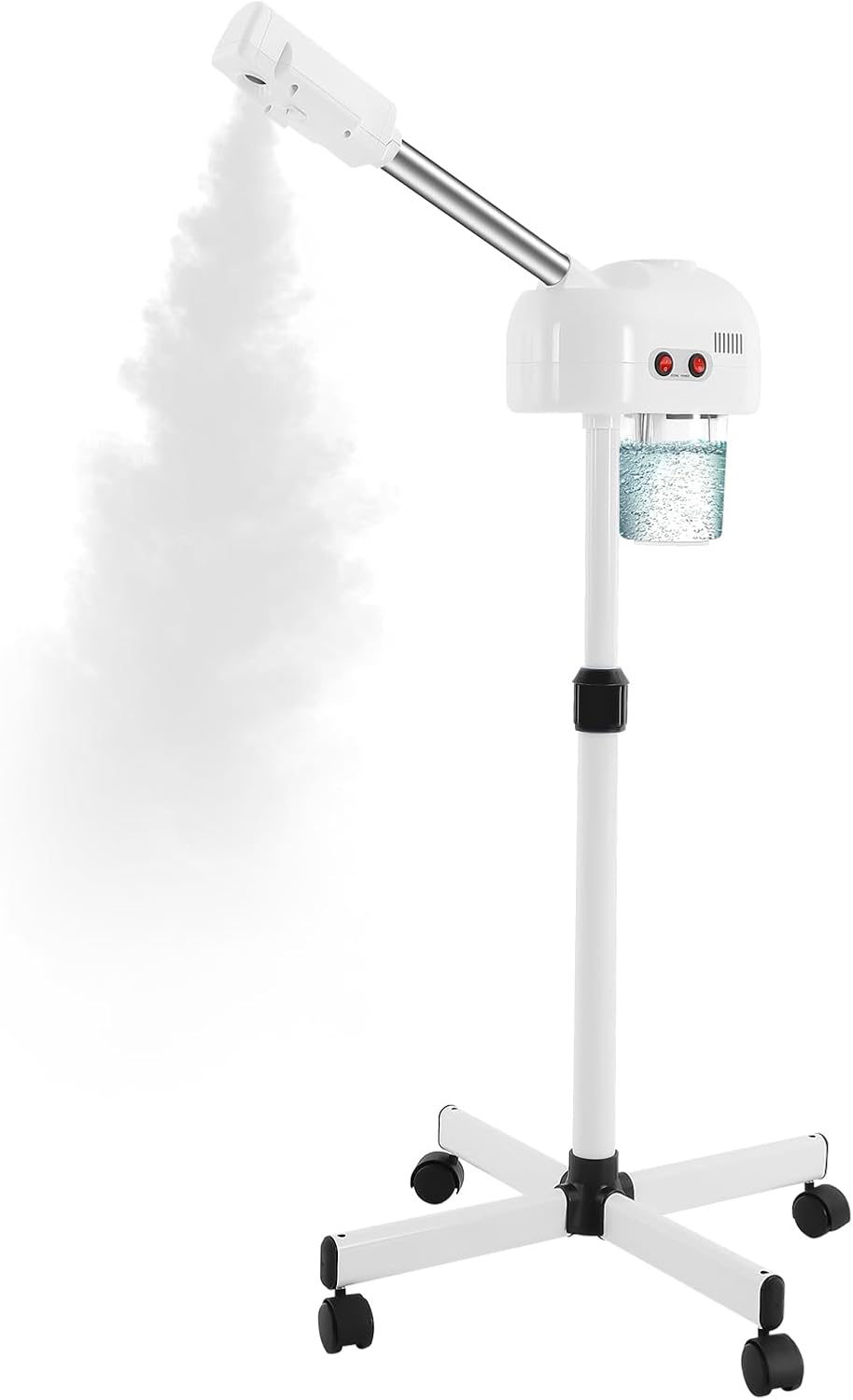 Professional Facial Steamer for Deep Cleaning, 800W Hot Mist Steamer for Face with Rotatable Nozzle, Height Adjustable Stand Vaporizador Facial Steamer, 750ml Tank for Home Salon SPA