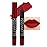 evpct 1Pcs Deep Dark Red Matte Lipstick and Lip Crayon Liner Pencil Pen Set for Women Lip Stain Long Lasting Waterproof labiales mate magicos 24 horas originales pintalabios permanente 24 horas 18