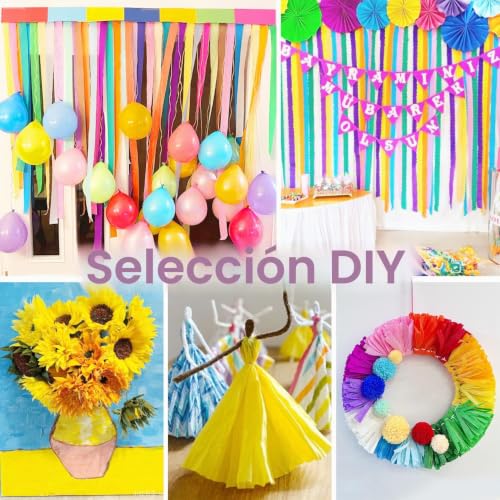 Miniatura 5 de 15 Rollos Papel Pinocho Colores Papel Crepe 4.5cm X 25m Decorativo Serpentinas Para Resaltar Fiestas Adecuados Para Cumpleaños Fiestas Navidad Halloween Carnaval Bodas Y Proyectos De Bricolaje