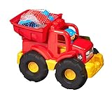 Camión-tractor transformable 2 en 1 con volquete y techo preparado para hacer construcciones