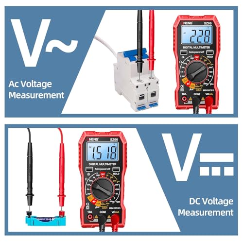 ANENG Multimeter Digital Voltmeter Batterietester Spannungsprüfer Durchgangsprüfer Ampere...