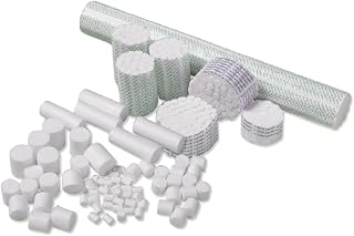 Dental Cotton Rolls – 100% Pure Absorbent Cotton Non-Linting & Hypoallergenic – Nosebleed Plugs & Mouth Gauze – 200 Count