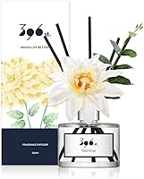 Vista 12 de 396 st. juego de difusor de aceite con varillas de junco de flores de aliento de bebé preservadas, rosa roja, 200ml (6.7oz) / juegos de difusor