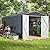 Endark Heavy-Duty Metal Storage Shed with Lockable Sliding Doors, Waterproof and Anti-Corrosion, Air Vents for Garden, Backyard, Patio, and Lawn - Perfect for Tools, Bikes (10 * 10 FT)