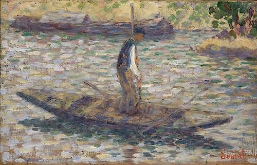 Peinture d'art murale Seurat 60x90cm pour habiller murs vides