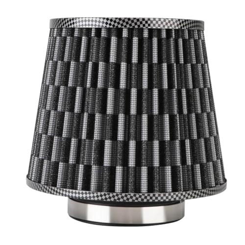 Filtro Entrada Aire Frío Alto Flujo 76MM Y 3 Pulgadas Kit Inducción Universal Para Coche Filtros Para Vehículos Cono Malla Eléctrica Deportiva Manguera Admisión Aire