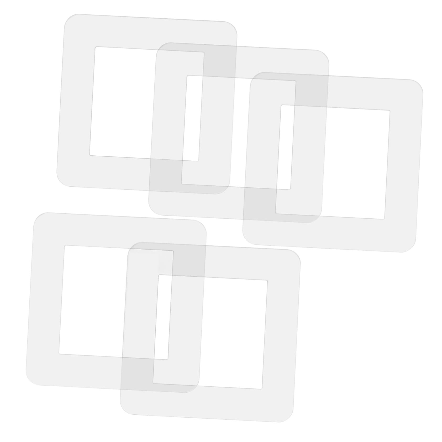 LIFKOME 5pcs Acrylic Light Cover Plate Easy Install Wall Socket Cover Decorative Outlet Wall Protective Acrylic Decor