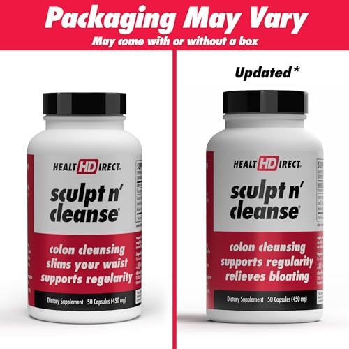 HEALTH DIRECT Sculpt n' Cleanse - Herbal Colon Cleanse for Digestive Health & Regularity - Natural Detox & Gut Flush Supplement - 50 Veggie Capsules - Image 3