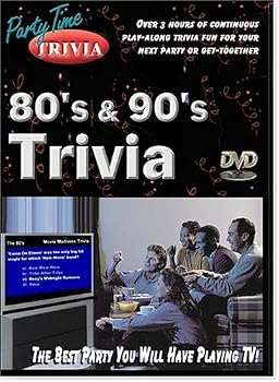 DVD The 80's and The 90's Party Time Trivia DVD Game Book