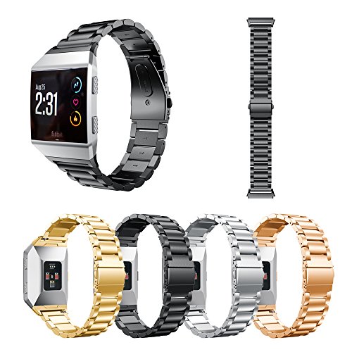 Bracelet Fitbit Ionic acier Three Beads wrist metal bracelet 4 pack