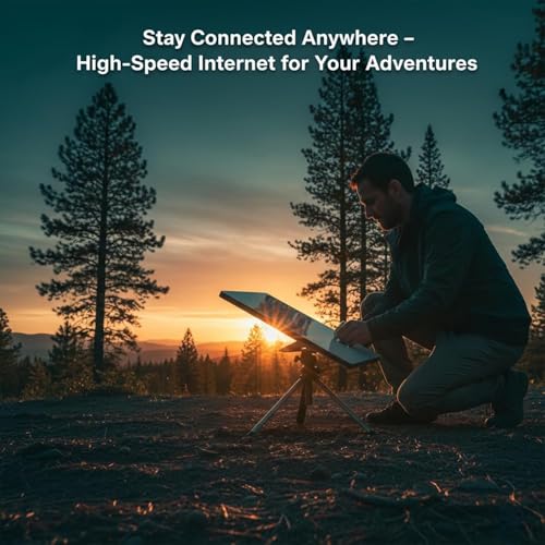 Image of SpaceX Starlink Mini X Bundle Portable Internet Kit + WiFi 6 Router - Advanced Setup for Better Coverage, Multi-Device Performance, Travel, RV, and Remote Work