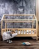 ✅ SORGENFREIES DESIGN FÜR MUNTERE KINDER – Der kleine Schutz an der Seite hält Ihr Kind sicher - kein Herausfallen mehr mitten in der Nacht! Gleichzeitig sind alle Kanten abgerundet, sodass Sie sich auch nicht Wehwehchen sorgen brauchen.