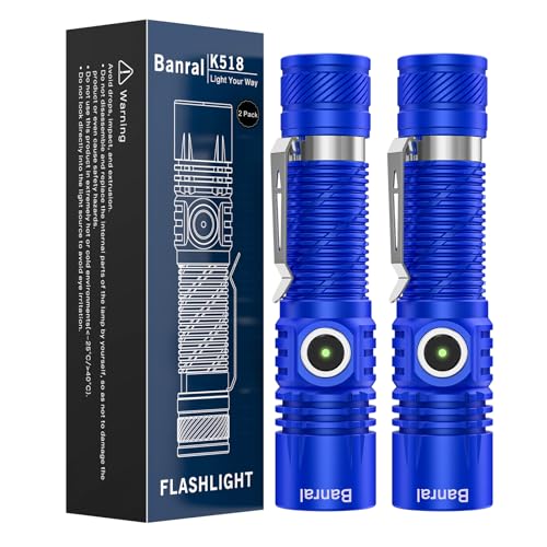 Banral Rechargeable Small Powerful Flashlights, Pocket Mini LED Flash Light