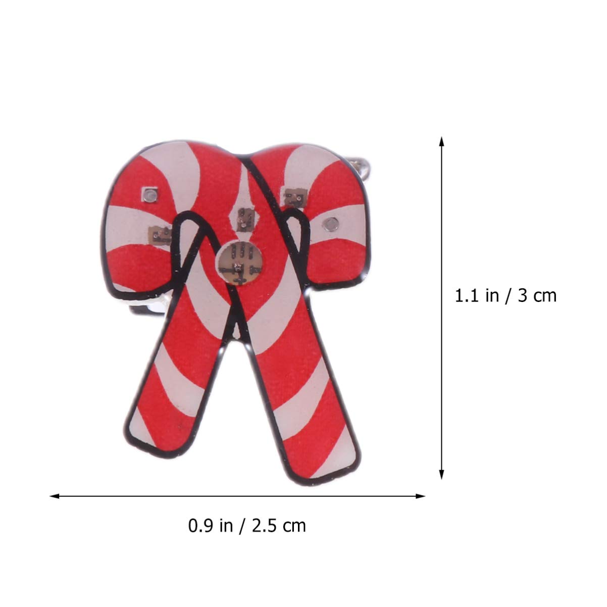 Amosfun Lot de 25 broches LED lumineuses de Noël en émail épinglettes badge fête de Noël préféré bonhomme de neige bijoux cadeaux pour enfants adultes